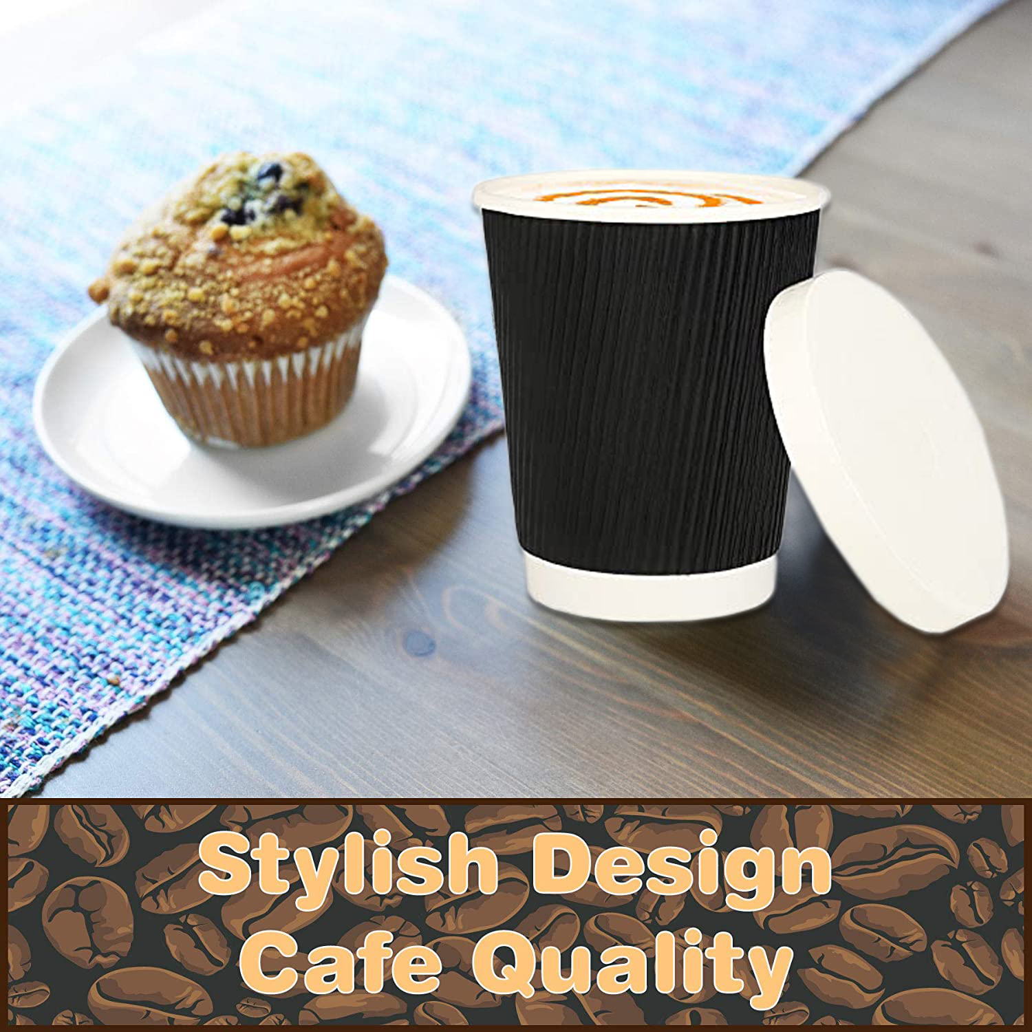 ekysa Basics Paper Disposable Tea/Coffee Cups – 65 ml, Eco-Friendly, Leak-Resistant, Ideal for Hot Beverages, White, Pack of 100