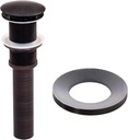 Novatto Vessel Sink Pop-Up Drain and Mounting Ring, Oil Rubbed Bronze
