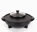 Barbecue Hot Pot, One-Piece Electric Cooker, Electric Grill Electric Hot Pot Electric Baking Pan, Barbecue Grills (Size : 34inch)