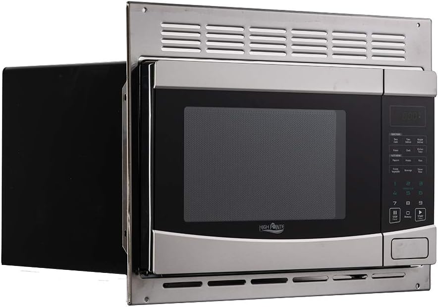 Tough Grade 1.0 Cu ft Stainless Steel MIcrowave with trim Kit | 900W | Multi-Section Cooking | Defrost | Child Lock