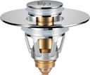 Universal Bathroom Sink Stopper, Sink Drain Strainer, Pop up Drain Hair Catcher, for 1.04-1.97 Inch Drain Hole, Anti Clogging Stainless Steel Drain Plug Water Stopper