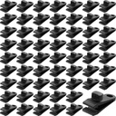 60 Pieces Tarp Clips Heavy Duty Lock Clamps Thumb Screw Tent Clips Tarp Clamps for Holding up Tarps Camping Awnings Canopies Covers of Car Swimming Pool Cover Boat Hammock(Black)