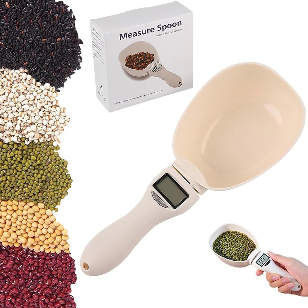 Food Measuring Spoon Scale,Pet Food Measuring Scoop Scale,Digital Measuring Spoon,800g / 0.1g High PrecisionSpoons For Dispensing Food And Condiments