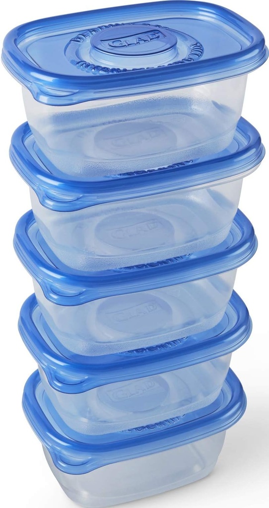 Glad Food Storage Containers, 24 oz, 5 Count