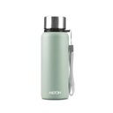 MILTON Brim 600 rustfrit stål vandflaske 560 ml, Enkelt varmet, ISI Certificeret I læk Bevis Lid, Rust Bevis I For School, Office, Gym I Light Green