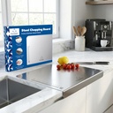 HomeWiz Stor stål Chopping Board for Kitchen - 100% Stainless Steel Skærebrættet (124; Heavy Duty Chopping Board)