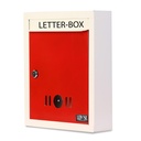 Lepose Metal Wall Mount Mail Box / Letter Box til gate og væg (hvid)