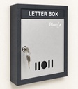 Multipurpose Metal Letter Box with Lock l Mail Box l Table Top l Wall Mount (Grey & White)