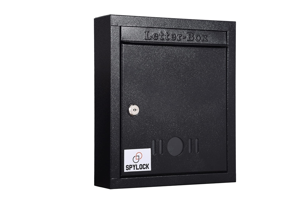 Mail Box Letter Box for Home og Gate Wall Mount Box Black (størrelse 11 * 9 * 3 tommer) Post Box med Key Lock for Home Gate Office Apartment Society Use 124;