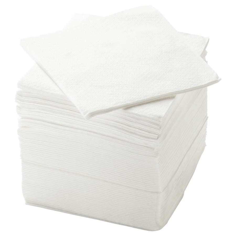 IKEA Paper Napkin, White, 30x30 CM - pakke af 150