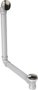 Jacuzzi Low-Profile Slip Cover Drain Kit, Matte Polished Nickel Finish, Manual Toe-Tap Operation, PVC Material, 26-Inch Length