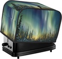 Aurora Toaster Cover 2 Slice, Two Slice Bread Machine Covers Quilted Toaster Dust Cover Universal Size Kitchen Small Appliance Cover With Top Handle