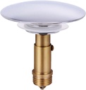 Bath Tub Drain Plug Bounce Cover Sealing Plug Head Bathroom Sink Stopper Tub Overflow Stopper Flat Popup Drain