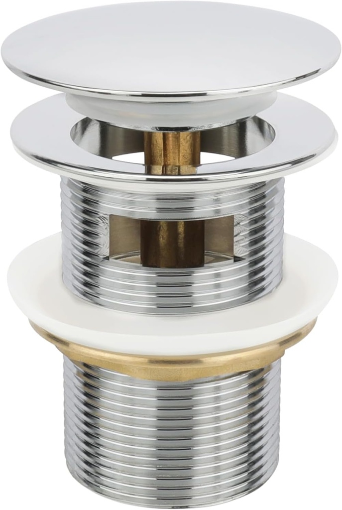 Chrome Freestanding Bathtub Drain Stopper, Compatible with Drain Kit