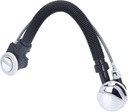 gernie Overflow Bath Drain, 25.6inch Flexible Bathtub Overflow Drainer Concealed SPA Bathtub Overflow Drain Pipe for Bath Waste Drain Kit Kitchen Bathroom