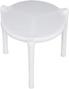 Angel's Peel Lounge Pizza Box Stack/Pizza Saver Stand (Pack of 50)- White Plastic Tripod Stack for Restaurant Container, Catering Boxes and Food Take Out Service (1 5/8" x 1 5/8" x 1 1/2")
