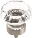 Amerock BP55268CG10 Traditional Classics 1-5/16 in. (33mm) Crystal Knob, Satin Nickel - Pack of Ten