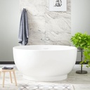 Signature Hardware 481017 Kaimu 51" Acrylic Soaking Tub - White/White