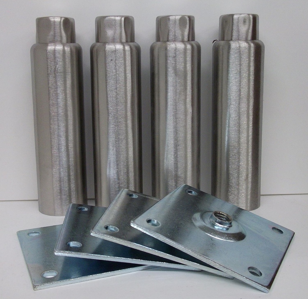 CHG Component Hardware NSF A48-5048-C 6" Stainless Steel Adjustable Leg Set of 4 Legs