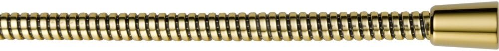 Delta Faucet U490R-PB70-PK 70-Inch UltraFlex R Black/Polished Brass Ribbon Hose, Polished Brass