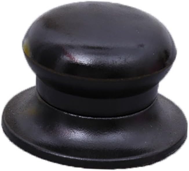 2pcs Replacement Pot Lid Knobs Black Cooker Kettle Cover Handles for Soup Pots Easy to Install Heat Resistant Fits Cookware Lids