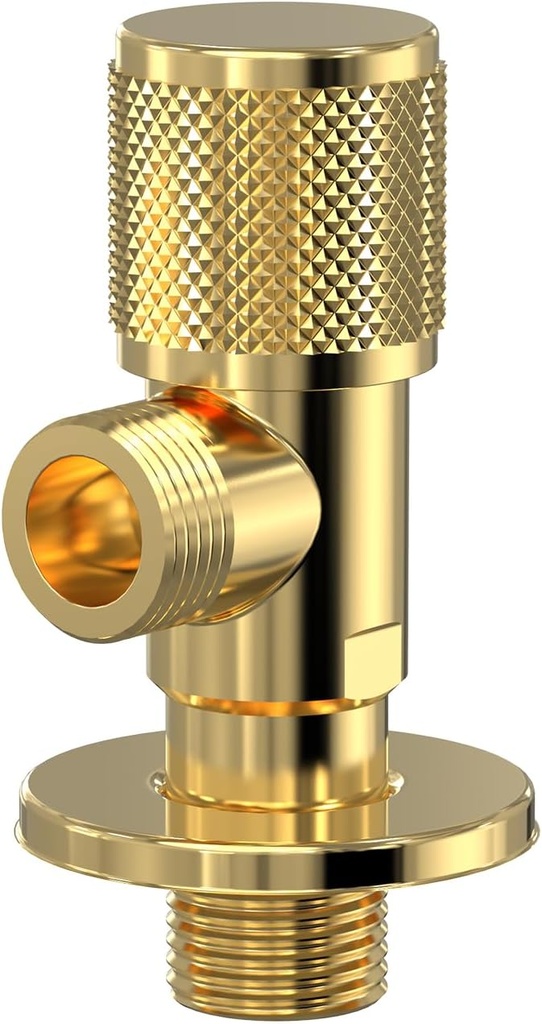 Bathroom Angle Stop Valve Shut Off Quarter Turn Hot Cold Water Shut Off Valve For Toilet Kitchen Sink