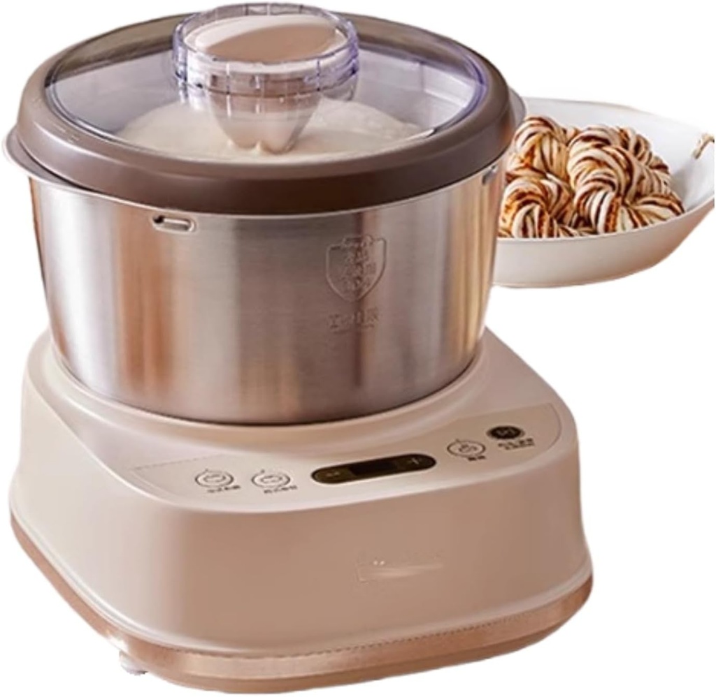 Dough Maker,Dough Bread Mixer 304 Stainless Steel Timed Touch Panel for Pizza,Bread,Toast,Pasta,And Cookies for Most Home Cooks 5L
