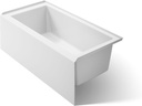 Kohler 1956-RA-0 Underscore® 60" x 30" alcove bath right drain, White