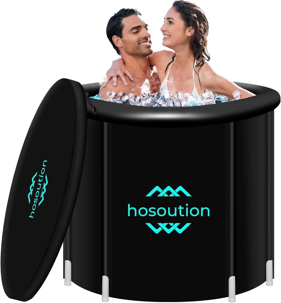 XXLCold Plunge Tub, Ice Bath is Used to Relax Muscles, Ice Bathtub Make Great Gifts for Athletes, Inflatable, Portable, Easy to Install, Ice Pod Includes, Thermometer, Carring Bag, Dust Cover