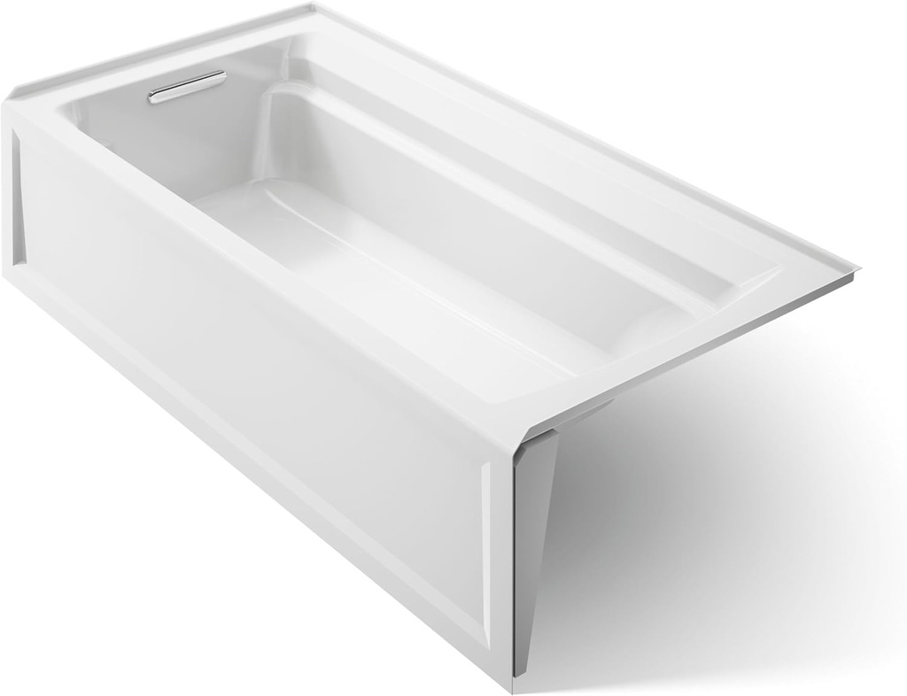 Kohler 1125-LA-0 Archer® 72" x 36" alcove bath, left drain, White