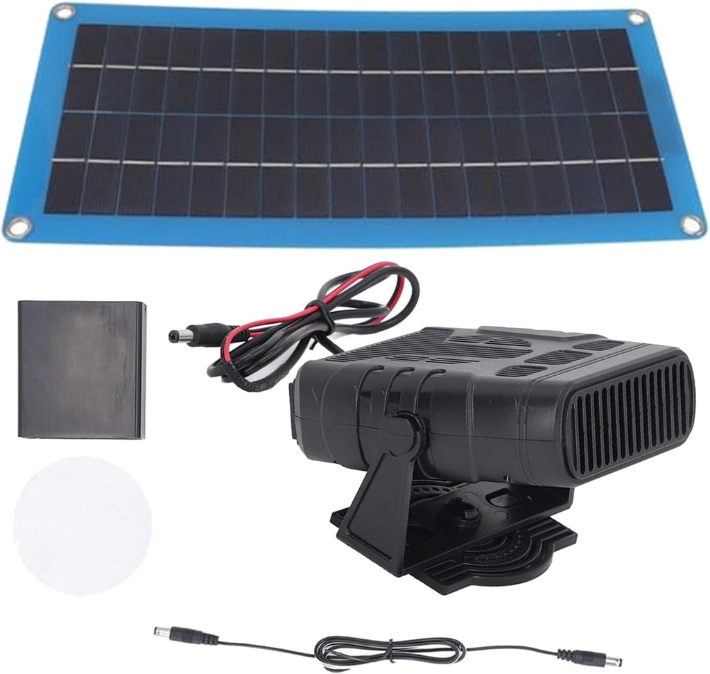 Car Solar Heater Panel - PET Frosted Solar Charging Pad with Heating Cable, Waterproof Output | Portable Greenhouse Warming System Outdoor Use, Winter Plants, Camping, Window Defogging Solution