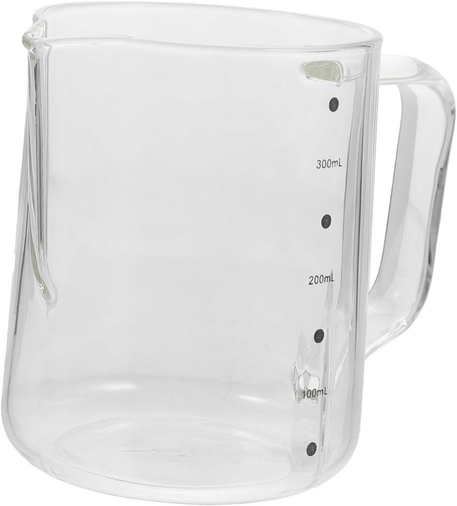 Alipis Latte Art Cup Multi-purpose Glass Kettle for Home Supplies Coffee Milk Tea Juice