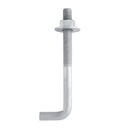 1/2” x 6” Concrete Anchor Bolts (25 Pack) L Shaped, Hot-Dip Galvanized