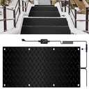 Heated Snow Melting Outdoor Mats 1/2/3/4/5 pcs PVC Heated Snow and Ice Melting Mat, Speed Snow and Ice Heated Pad for Winter Outdoor Stairs, Steps, Doorways, Walkways, Driveway(1 Pcs,10x48in