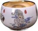 Z1558 鎏金杯 Tea Set Sake Cup 珐琅彩青花茶杯个人杯主人杯 Loose Leaf Tea cup 紫砂建盏大师