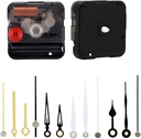 12888 Youngtown Snap in Type 4.5mm Hour Shaft Length Continuous Sweep Quartz Clock Movement,8mm Total Shaft Length (D Hands)