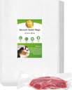 Moretoes 200pcs Vacuum Sealer Bags, Food Saver Bags Gallon 11" x 16" BPA Free, Pre-cut Commercial Grade Vac Bags for Food Storage, Meal Prep or Sous Vide