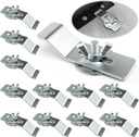 12 Pack Undermount Sink Clip, Sink Clips Kit,Sink Mounting Kit Bracket, for Bathroom Kitchen Marble Granite Vanity Countertop Installation and Repair Kit - Silver