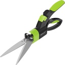 SZHLUX Grass Shears 360-Degree Swivel Blades, Ultra-Sharp Grass Cutter with 5’’ Stainless Steel Blades, Gardening Shears and Plant Cutting Scissors