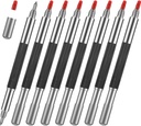 Zonon 8 Pieces Double Head Tungsten Caride Tip Scriber Engraving Pen Tip Scriber Metal Etching Engraving Pen for Glass Metal Ceramics Tile Stone Aluminum Alloy Wood