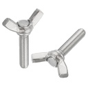 uxcell 30pcs M6-1x25mm Wing Butterfly Screws Bolts, 304 Stainless Steel Wing Bolt Thumb Hand Screws Butterfly Screws