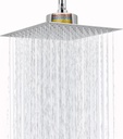 High Pressure Rain Shower Head with Filtered - 10" All Metal Square Showerhead Filter for Remove Chlorine and Harmful Substances, Chrome