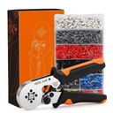 Hasthip Wire Crimping Tool Kit, Ferrule Crimper, 1200PCS AWG 22- 7