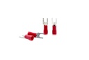 GLOBOMOTIVE Isolerede Fork Spade U- Type Terminaler Spade Quick Split Crimp-ledninger Kabel indgang 1,5 kvmm; Fork størrelse 3,5 mm (pakke med 100)
