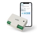 AZIOT 4 Node Smart Switch - Wifi / Bluetooth Communication - Made in India - Timer Function - Stemmekommando (4 Node)