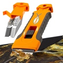 Razor Blade Scraper Tool med 15pcs Extra Blades, Rengøring Razor Scraper til glas, Glas Top Stof Scraper til Oven Door, CooTec Scraper, Glas Scraper Rengøring Paint fra Glas