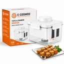 E-COSMOS ® Tofu Maker og dræning Mold, Rustfrit stål Spring- Loaded Water Remover for Tofu, Panee & Greek Yogurt, BPA- Free Food- Safe Maker for Firm & Extra Firm Tofu