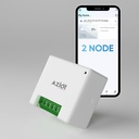 AZIOT 2 Node Smart Switch - WiFi / Bluetooth Kommunikation - Lavet i Indien - Timer Funktion - Arbejder med hjemmet og Alexa... (2 Node)