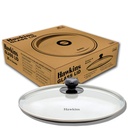 Hawkins 26 cm Glas Lid, hærdet Glas Lid med rustfrit stål Rim, Pan Lid, Transparent (LID26G)