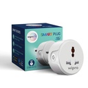 Wipro 10A smart stik med energiovervågning - Egnet til små apparater som TV, Elektrisk Kedel, Mobile og Laptop opladere (Arbejder med Alexa og Assistant)